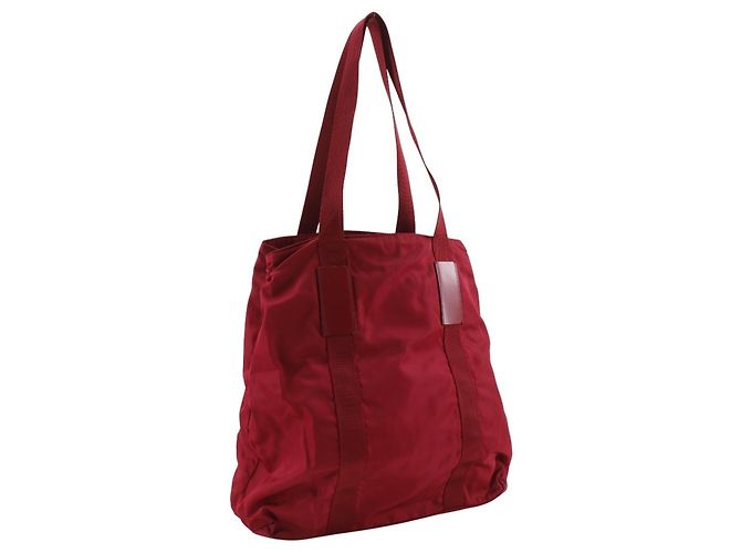 Rote Nylon-Tote von Prada B10310 - Ansicht 3