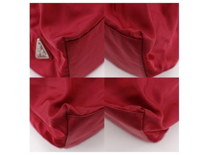 Rote Nylon-Tote von Prada B10310 - Ansicht 4