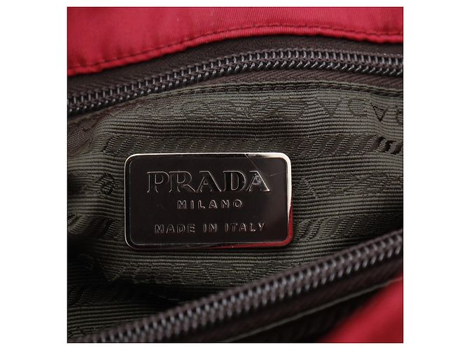Rote Nylon-Tote von Prada B10310 - Ansicht 9