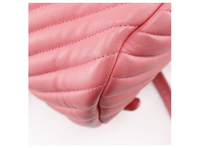 Zaino Chevron Chanel Rosa - vista 4