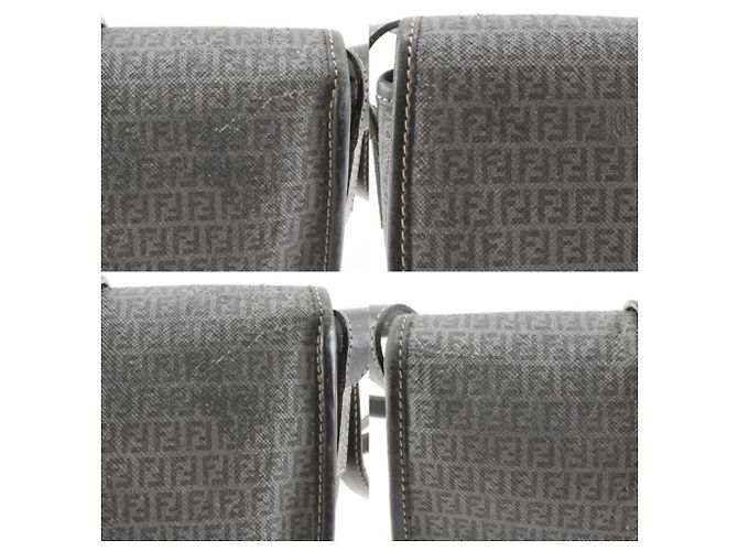 Borsa a Spalla Fendi Zucchino Marrone - vista 13