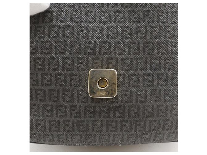 Borsa a Spalla Fendi Zucchino Marrone - vista 16