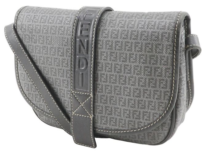 Borsa a Spalla Fendi Zucchino Marrone - vista 2