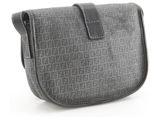 Borsa a Spalla Fendi Zucchino Marrone - vista 3