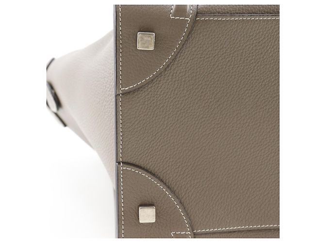 Céline Borsa a mano Celine Luggage Mini Shopper Marrone - vista 11