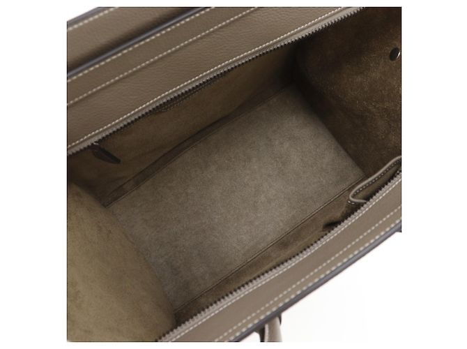 Céline Borsa a mano Celine Luggage Mini Shopper Marrone - vista 6