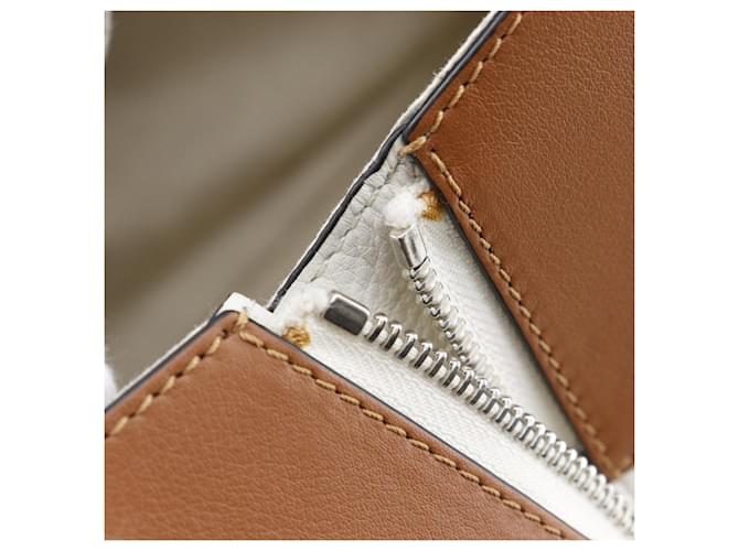 Borsa a mano Hammock Small LOEWE Marrone Bianco - vista 13