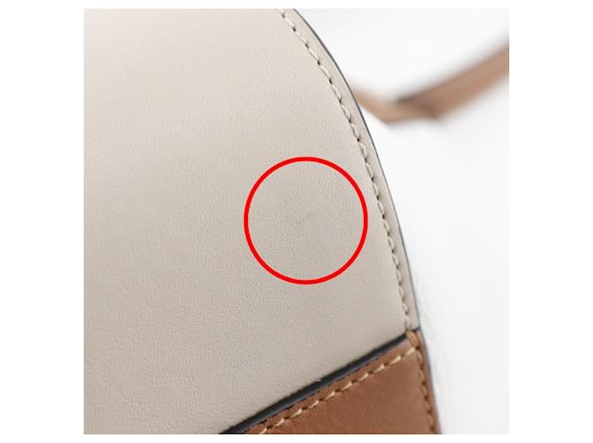 Borsa a mano Hammock Small LOEWE Marrone Bianco - vista 17