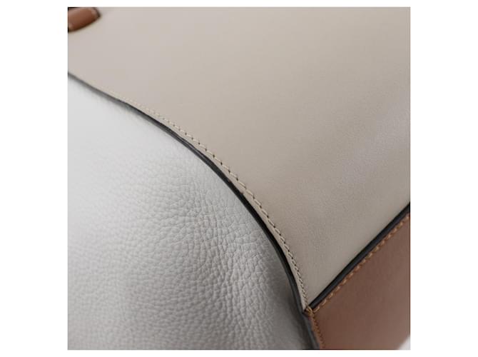 Borsa a mano Hammock Small LOEWE Marrone Bianco - vista 4