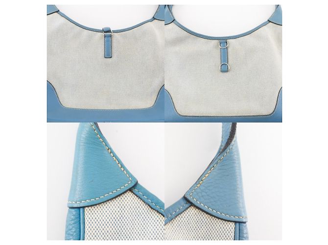 Borsa a Spalla Hermès Trim 31 Blu - vista 10