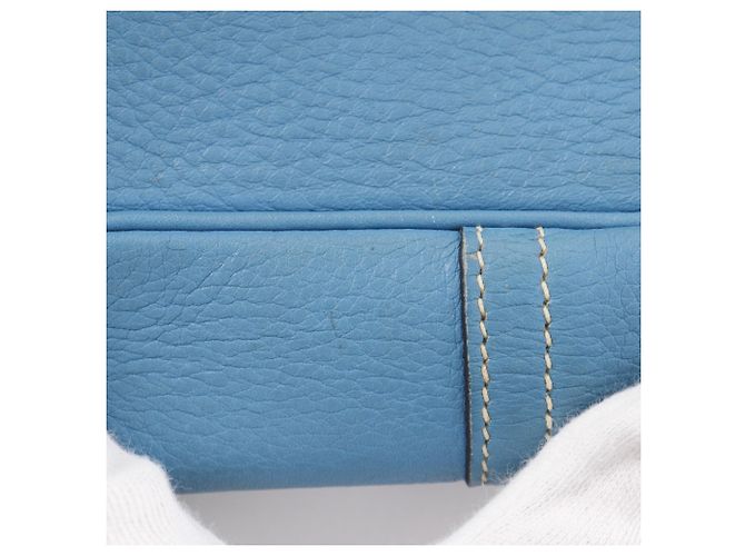 Borsa a Spalla Hermès Trim 31 Blu - vista 11