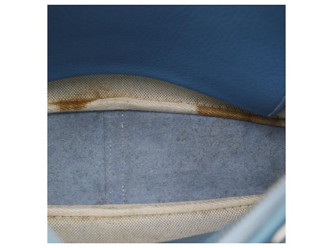 Borsa a Spalla Hermès Trim 31 Blu - vista 15