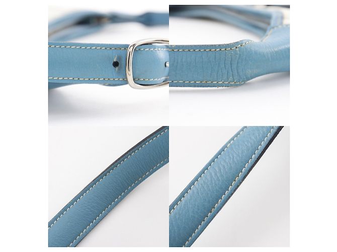 Borsa a Spalla Hermès Trim 31 Blu - vista 16