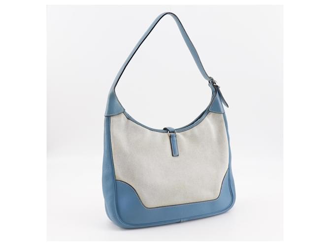 Borsa a Spalla Hermès Trim 31 Blu - vista 3