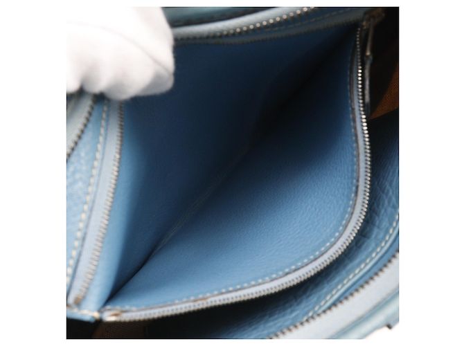 Borsa a Spalla Hermès Trim 31 Blu - vista 8