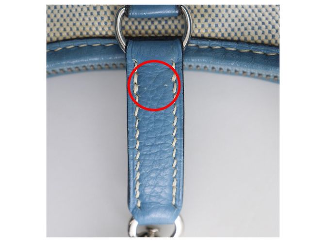 Borsa a Spalla Hermès Trim 31 Blu - vista 9