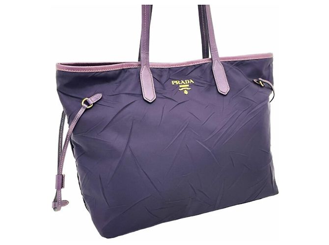 Borsa Tote Prada TESS.FROISSE' SAFFIANO in viola Porpora - vista 4