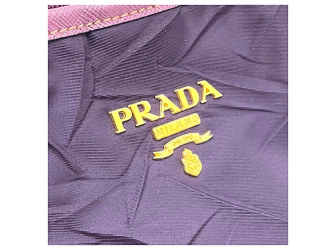 Borsa Tote Prada TESS.FROISSE' SAFFIANO in viola Porpora - vista 5