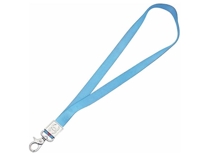 Prada Correa de nylon Chanel Naranja Azul claro - vista 2