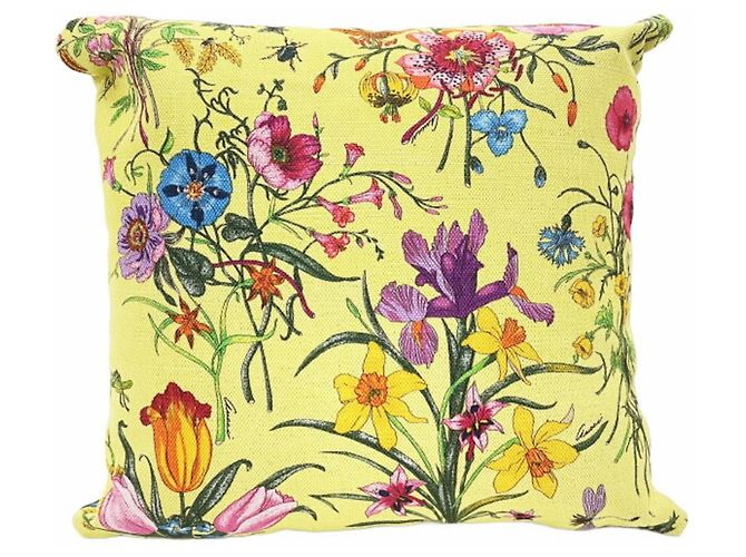 Gucci Flora Throw Pillow Multiple colors Yellow - view 2