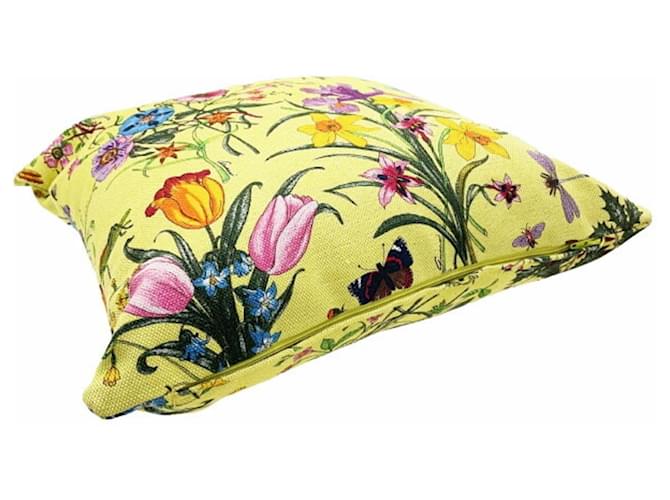 Gucci Flora Throw Pillow Multiple colors Yellow - view 3