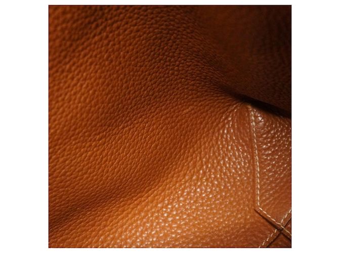 Borsa Tote Double Sens Hermès D'oro Arancione - vista 11