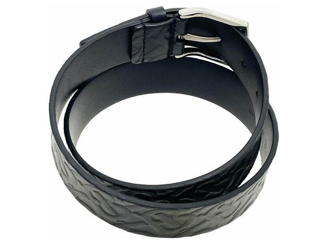 Herrenledergürtel mit TB-Monogramm von Burberry Schwarz - Ansicht 2