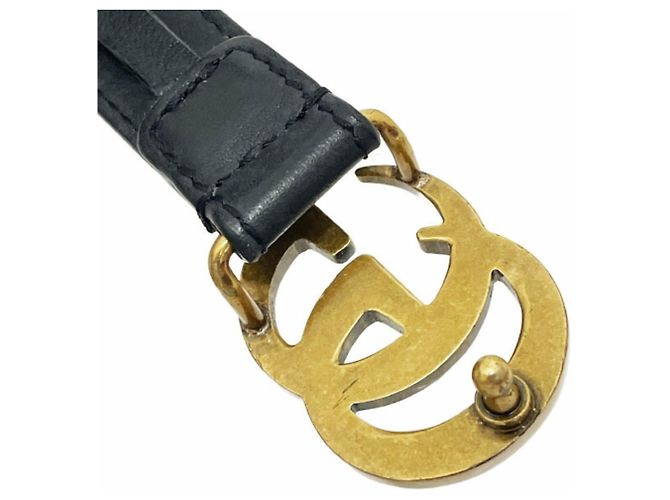 Gucci GG Marmont Damen Ledergürtel Schwarz - Ansicht 4
