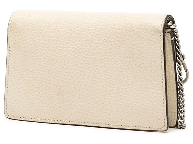 Gucci Mini Dionysus in pelle bianca a tracolla Bianco Crudo - vista 2