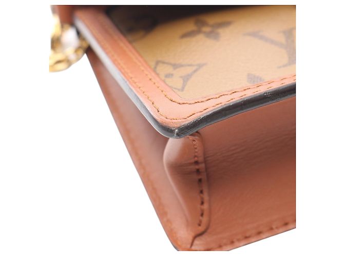 Portafoglio Louis Vuitton Dauphine Wallet on Chain in Monogramma Inverso Marrone - vista 8