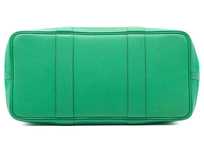Hermès Garden Party 36 em Toile Verde e Negonda - vista 3