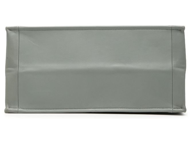 Book Tote Dior Borsa Libro Media in Pelle Grigia Embossed Marrone - vista 3