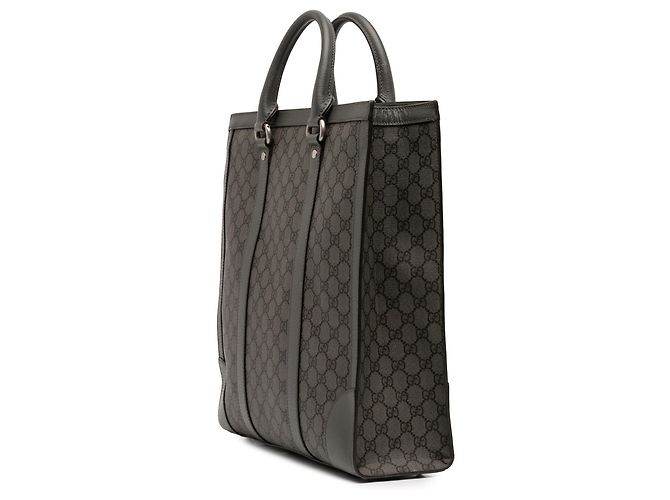 Sacoche Ophidia GG Supreme moyen gris Gucci Marron - vue 2