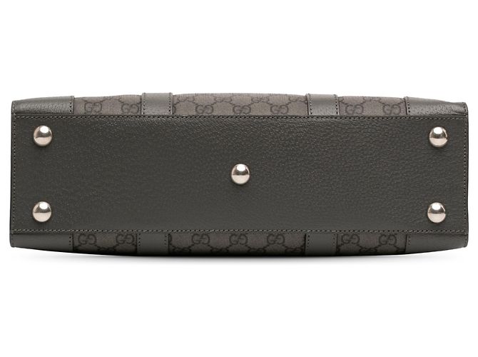 Sacoche Ophidia GG Supreme moyen gris Gucci Marron - vue 3