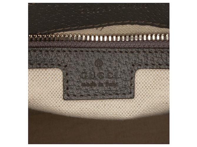 Sacoche Ophidia GG Supreme moyen gris Gucci Marron - vue 5