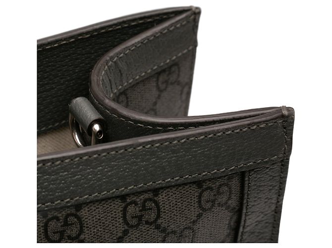 Sacoche Ophidia GG Supreme moyen gris Gucci Marron - vue 8