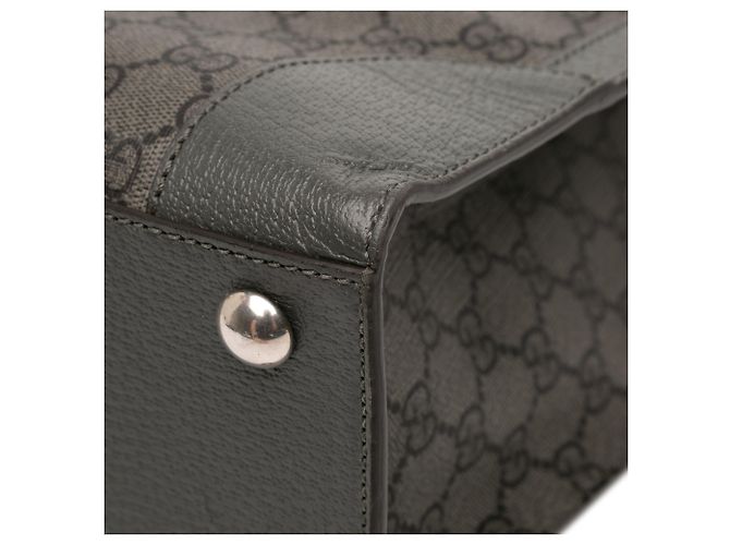 Sacoche Ophidia GG Supreme moyen gris Gucci Marron - vue 9