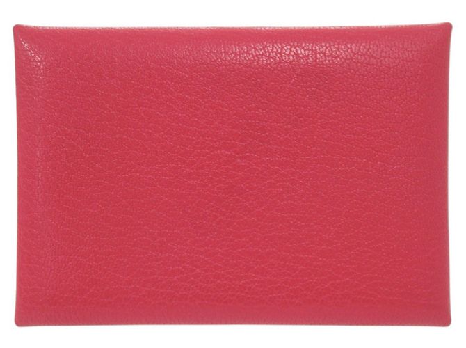 Monedero Duo Calvi de Hermès en cuero Chevre Mythique - vista 2