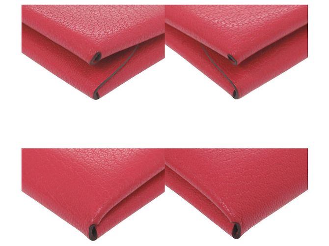 Monedero Duo Calvi de Hermès en cuero Chevre Mythique - vista 3