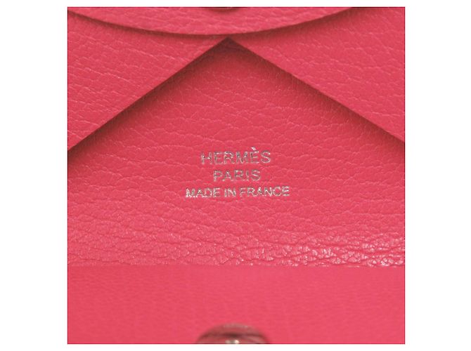 Monedero Duo Calvi de Hermès en cuero Chevre Mythique - vista 9