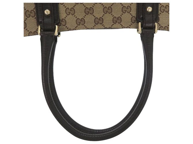Borsa Tote Horsebit Gucci Marrone Beige - vista 5