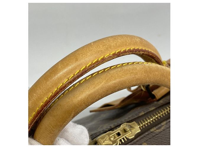 Borsa Boston Louis Vuitton Monogram Keepall Bandoulière 60 Marrone - vista 13