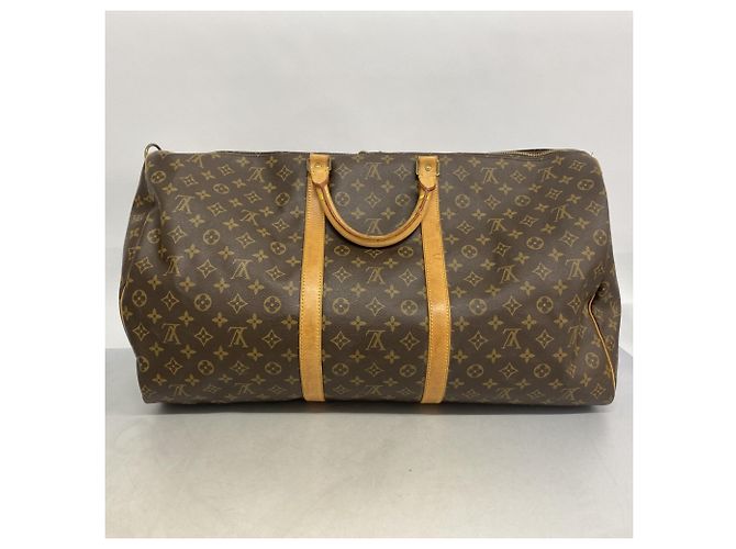 Borsa Boston Louis Vuitton Monogram Keepall Bandoulière 60 Marrone - vista 14