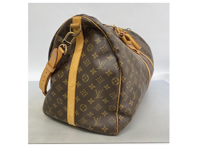 Borsa Boston Louis Vuitton Monogram Keepall Bandoulière 60 Marrone - vista 2