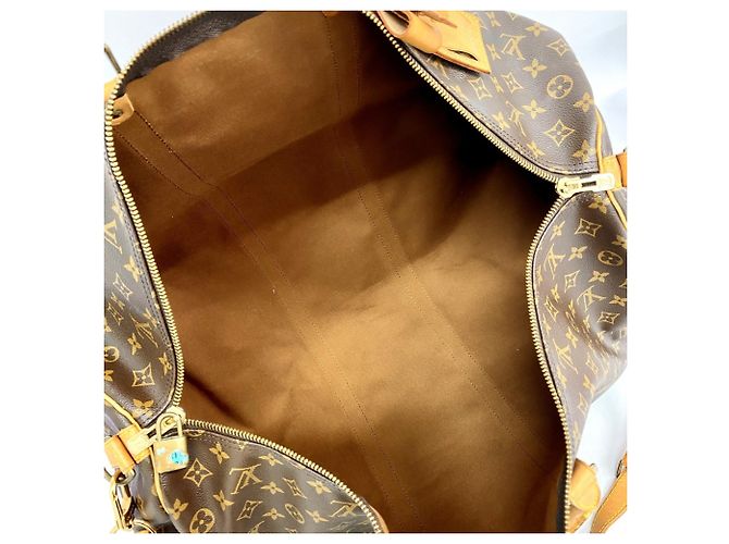 Borsa Boston Louis Vuitton Monogram Keepall Bandoulière 60 Marrone - vista 4