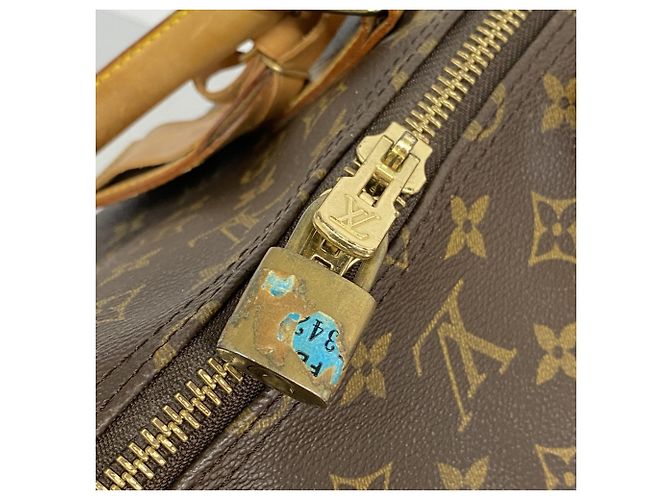 Borsa Boston Louis Vuitton Monogram Keepall Bandoulière 60 Marrone - vista 7