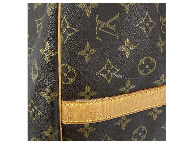 Borsa Boston Louis Vuitton Monogram Keepall Bandoulière 60 Marrone - vista 9