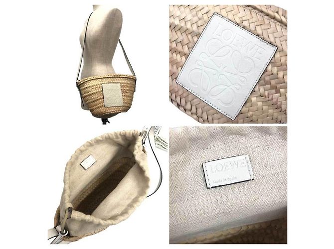 Borsa a Spalla Loewe A223222X01 Bianco - vista 3