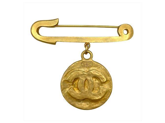 Timeless Spilla con motivo di spilla di sicurezza Coco Mark di Chanel D'oro - vista 2