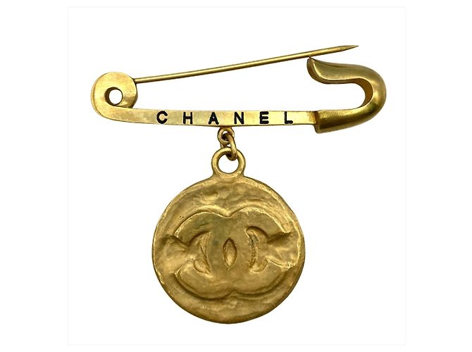 Timeless Spilla con motivo di spilla di sicurezza Coco Mark di Chanel D'oro - vista 3